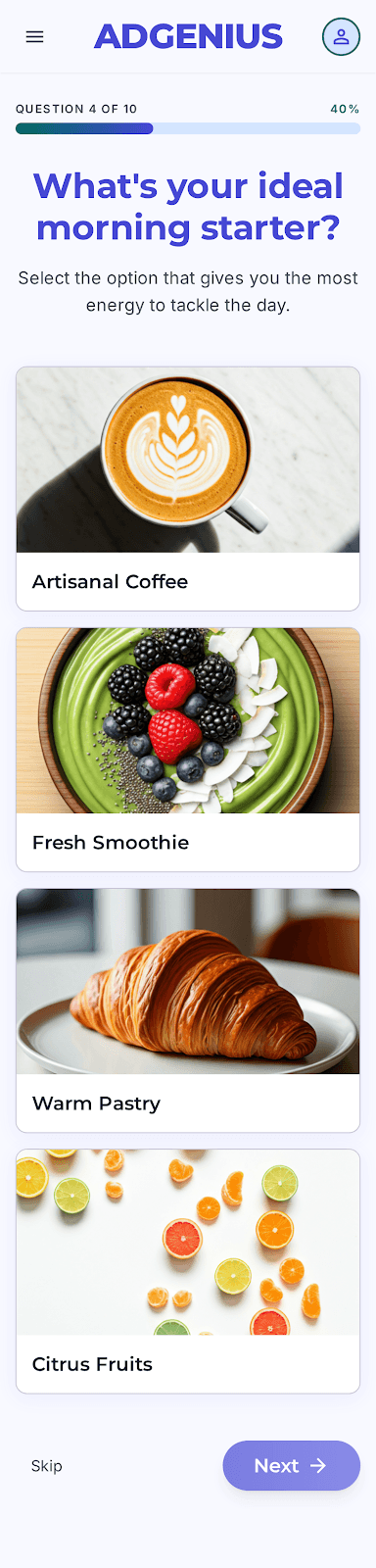 Foodie Personality Quiz